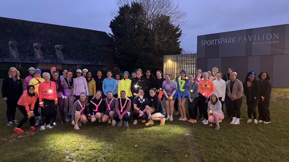 Group photo of runners from the Let's Lift the Curfew project