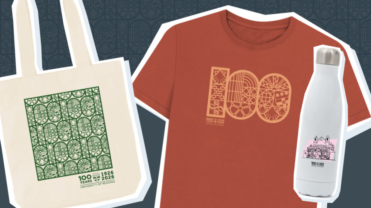 Centenary tote bag, t-shirt and water bottle
