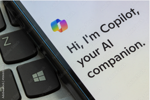 Microsoft Copilot on a mobile phone