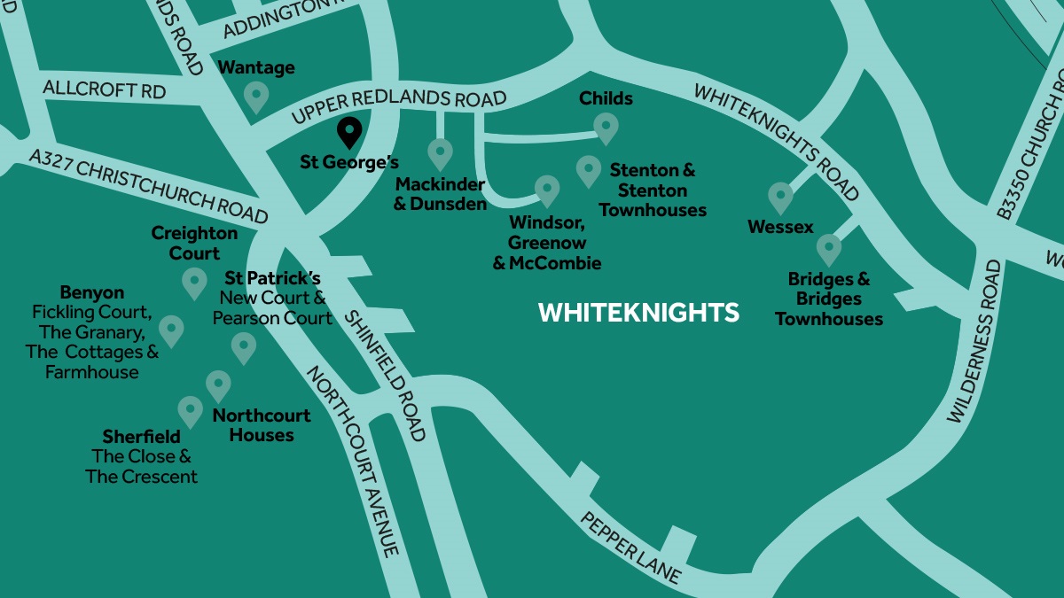 St George's Hall map