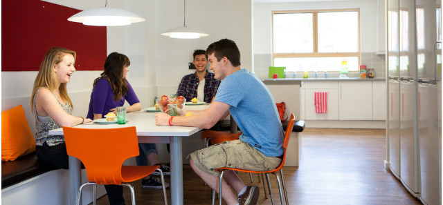 Students in kitchen